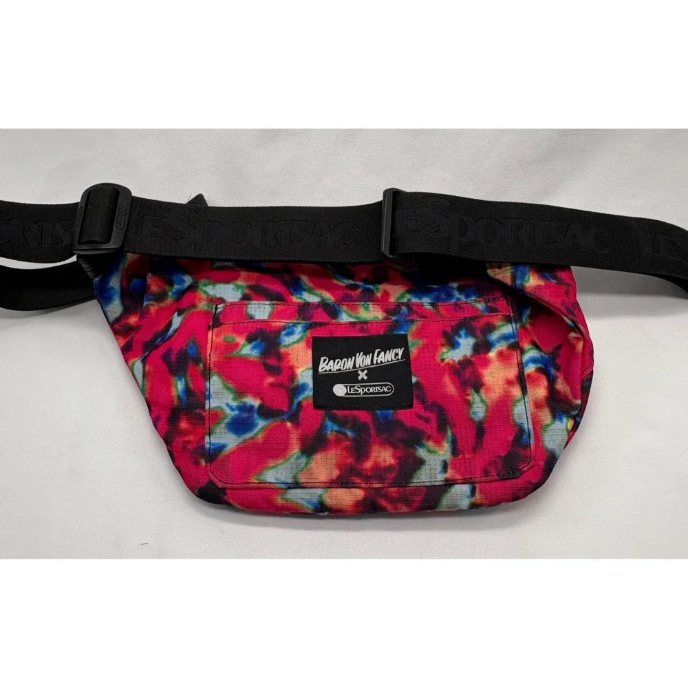 LeSportsac X Baron Von Fancy Tie Dye Fanny Pack Crossbody Waist Sling‎ Bag EUC